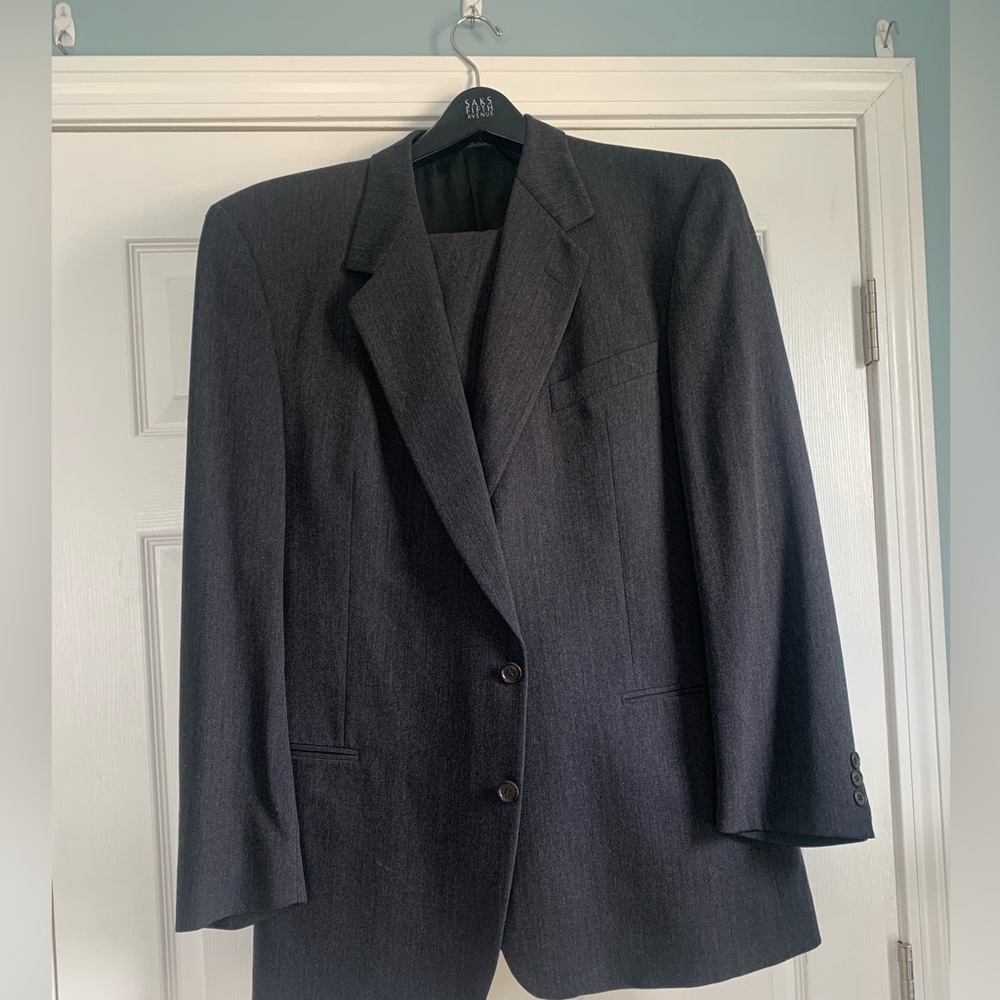 Ermenegildo Zegna Men’s Gray Wool Suit 48R(EU58) - Made In Switzerland- Flaws